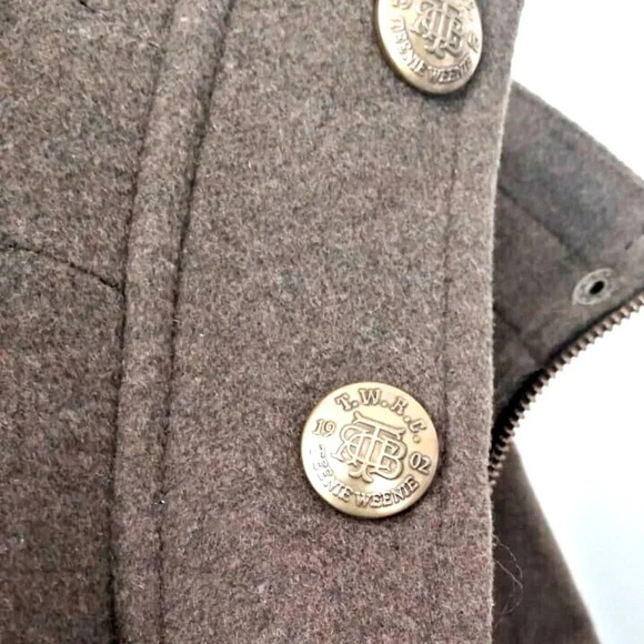 Teenie weenies Hooded tweed Coat Military Jacket  style size Small - Picture 10 of 10